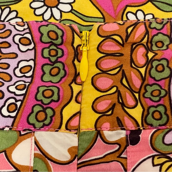 Cabi Ashbury 💐 Festive Floral Pleated Cotton Skirt With Pockets Style 933 Sz 4 - Picture 4 of 6